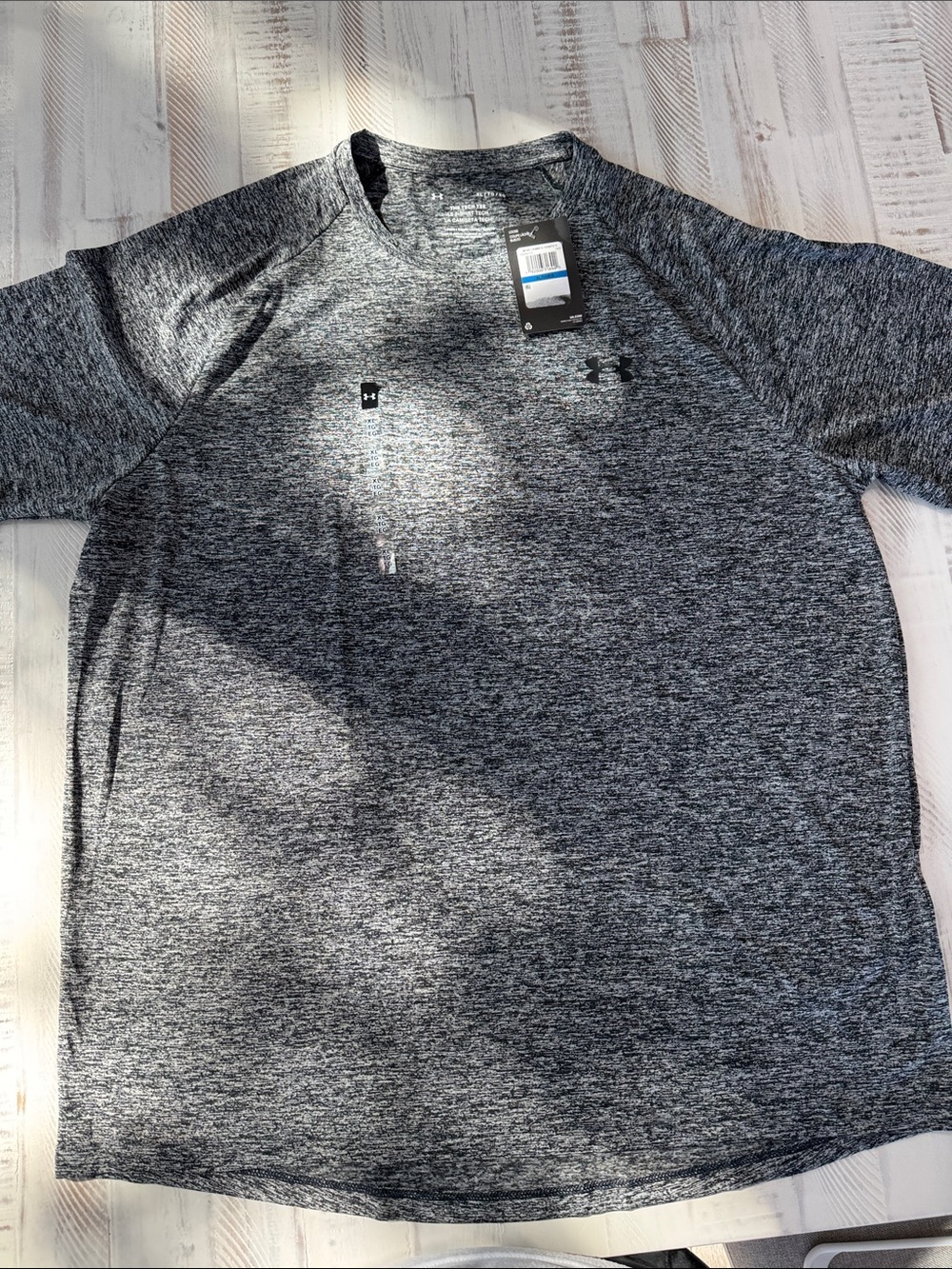 Under Armour Men’s Black Heather Performance Short-Sleeve Shirt
